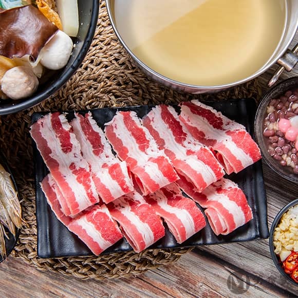美國牛帶油胸腹肉片(圖)
