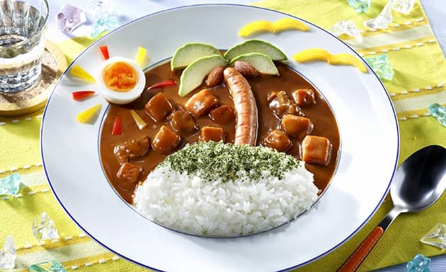 南洋風椰子樹咖哩飯(圖)