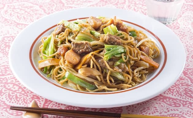 豬肉咖哩炒麵(圖)