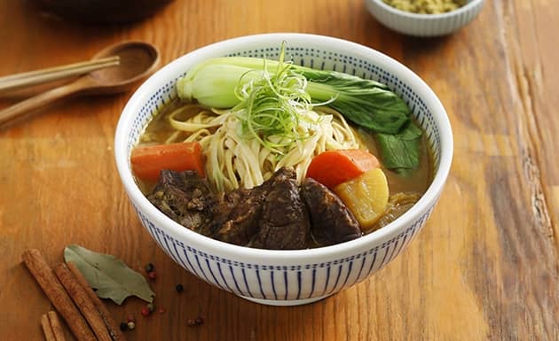 和風咖哩牛肉麵(圖)