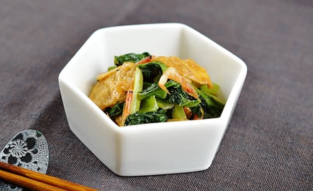 櫻蝦油揚時蔬(圖)