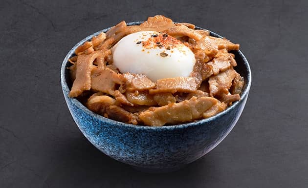 月見明太叉燒飯(圖)