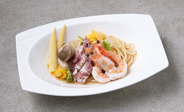 柚子鹽海鮮冷麵(圖)
