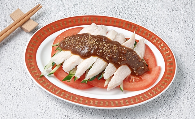 胡麻擔擔雞肉沙拉(圖)