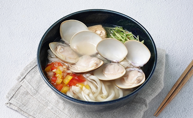 甜椒蛤蜊柚子鹽烏龍(圖)