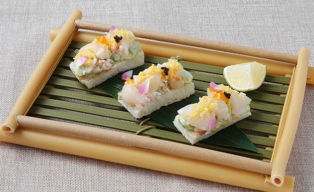 甜蝦干貝韃靼(圖)